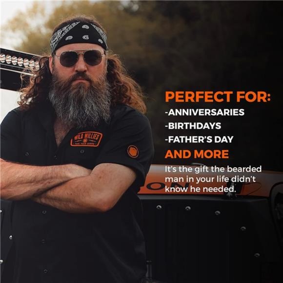 Beard Straightener for Men Brush 2-in-1 Heated Beard Brush, 3 Temp Setting - Picture 4 of 6